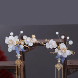 Flower Butterfly Clip & Earring Set Girl Hairpin Headdress