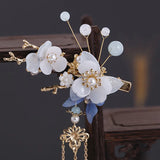 Flower Butterfly Clip & Earring Set Girl Hairpin Headdress