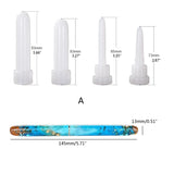 Fountain Pen Epoxy Resin Mold Cylinder Pen Shape Silicone DIY Crafts