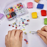 Geometric Acrylic Beads Embroidery Cord Elastic Thread
