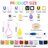 Geometric Acrylic Beads Embroidery Cord Elastic Thread