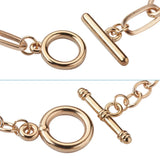 Golden Alloy Bracelet Making Kit with Chains and Pendants