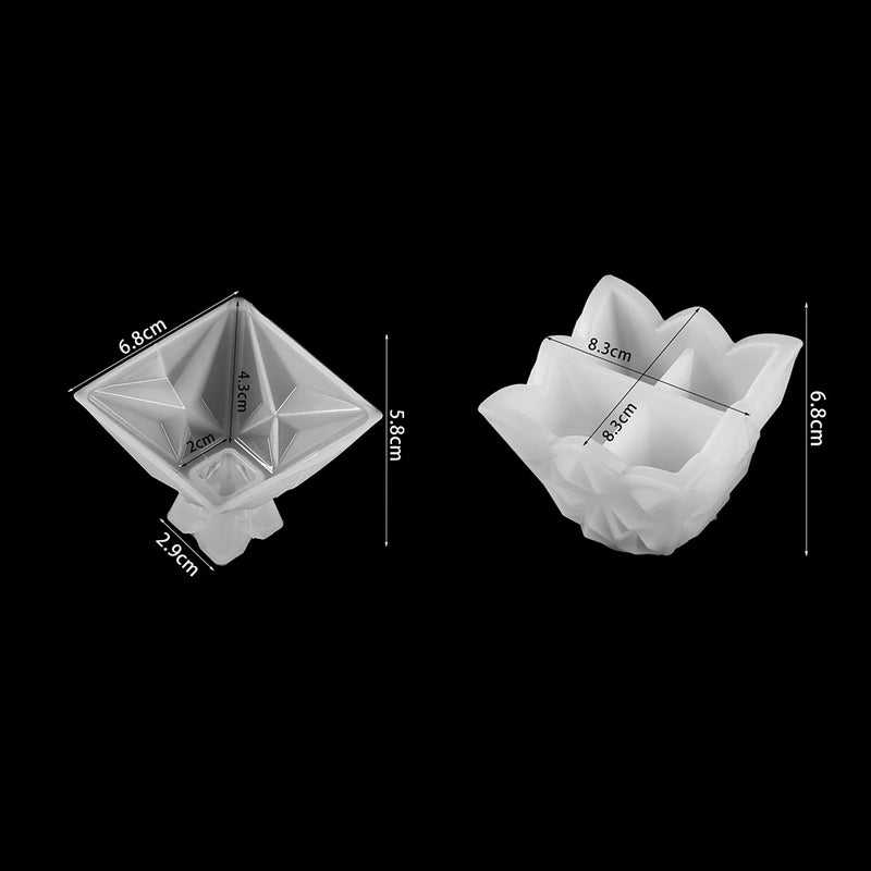 Pyramid Silicone Mold for Jewelry Making