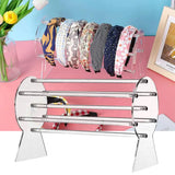 Transparent Headband Display Holder for Women - Convenient Headband Organizer