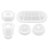 Hexagonal Jar Silicone Mold Spice Grinder Resin Mould DIY Jewelry Decoration
