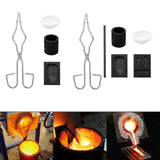 High Crucible Set Tongs Bowl Copper Jewelry Repair Tools