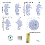 Hippocampus Wind Bell Chime Pendant Silicone Mold DIY Keychain Ornaments