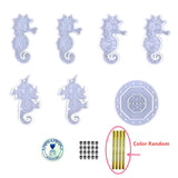 Hippocampus Wind Bell Chime Pendant Silicone Mold DIY Keychain Ornaments