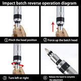 Impact Driver Screwdriver Set for Stubborn Fasteners