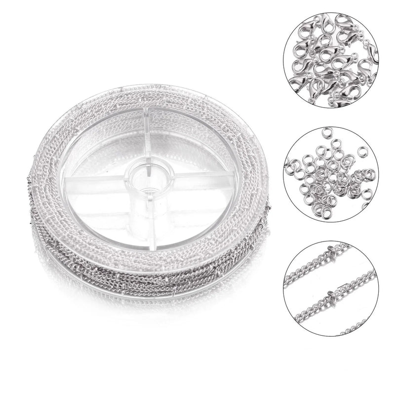 Stainless Steel DIY Jewelry Findings Kit Multicolor Set