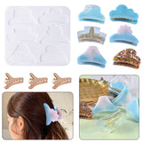 Irregular Shark Hair Pin Mold Silicone Resin Epoxy Barrette Mould