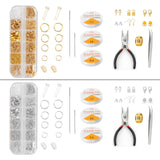 Jewelry Making Supplies Kit Crimp Beads Eye Pins Earring Hooks Clasps