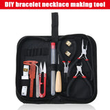 Jewelry Making Tools Set Pliers Awl Lobster Clasps Tape Measure Findings