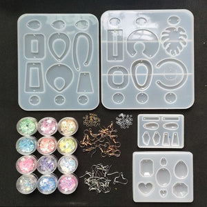 Jewelry Mold UV Resin Silicone for Earring Pendant Making