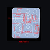 Jewelry Mold UV Resin Silicone for Earring Pendant Making