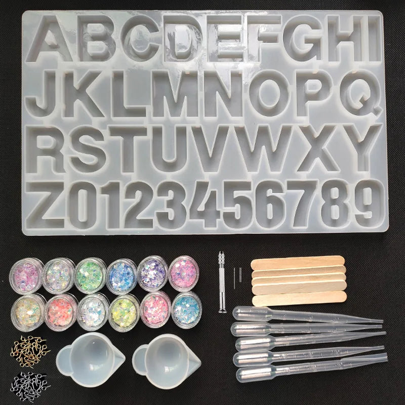 UV Resin Silicone Jewelry Molds for Key Chains Pendant Accessories
