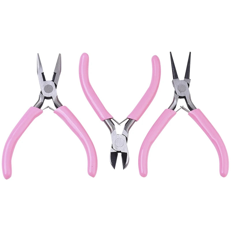 Jewelry Pliers DIY Tool Kit Round Nose Wire Cutter Side Cutting Plier