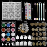 Mixed Style Silicone Casting Molds for DIY Jewelry Making