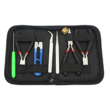 Jewelry Making Tools Set with Pliers, Tweezers, Scissors, Ring, Awl