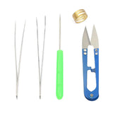 Jewelry Making Tools Set with Pliers, Tweezers, Scissors, Ring, Awl
