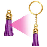 Leather Keychain Tassel DIY Crafts Jewelry Earrings Making Accessories