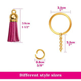 Leather Keychain Tassel DIY Crafts Jewelry Earrings Making Accessories