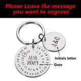 Custom Keychain Calendar Personalized Gift