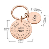 Custom Keychain Calendar Personalized Gift