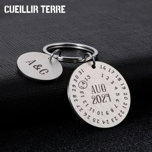 Custom Keychain Calendar Personalized Gift