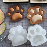 Leather Craft Dog Paw Key Ring DIY Pendant Wooden Mold Die Cutting Mould