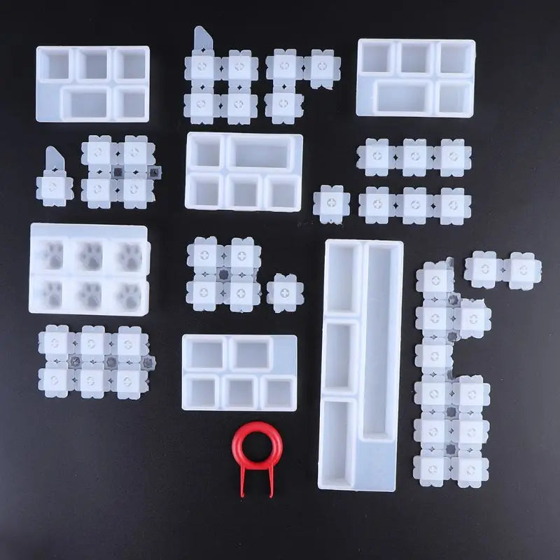 Manual DIY Keyboard Key Cap Silicone Mold UV Epoxy Molds