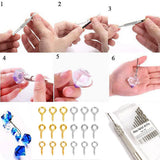 Micro Steel Hand Drill Bits Set with 10 Pcs Precision Pin Vise Twist Drill Bits