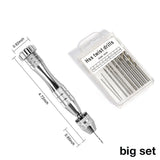 Micro Steel Hand Drill Bits Set with 10 Pcs Precision Pin Vise Twist Drill Bits