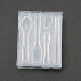 Mini Chopsticks Spoons Forks Resin Silicone Mold DIY Jewelry Making Tools