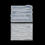 Mini Chopsticks Spoons Forks Resin Silicone Mold DIY Jewelry Making Tools
