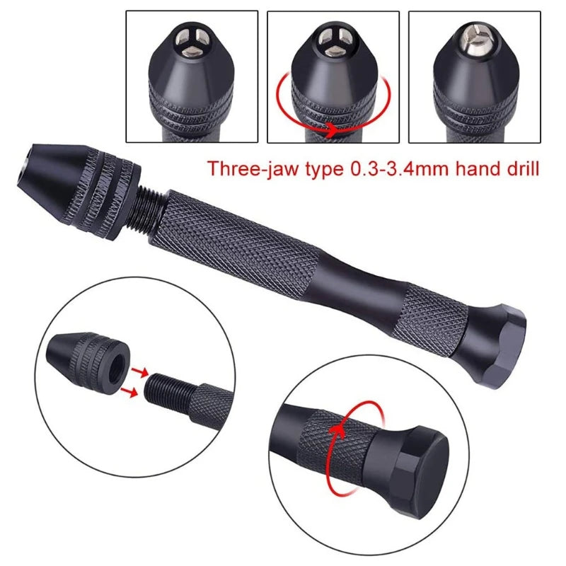 Steel Hand Drill Bits Jewelry Resin Mold Tools Hole Puncher