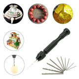 Steel Hand Drill Bits Jewelry Resin Mold Tools Hole Puncher
