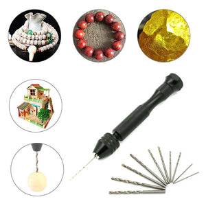 Mini Steel Hand Drill Bits Hole Maker Puncher Jewelry Resin Mold Tools