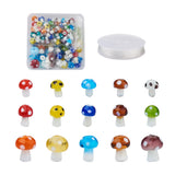 Mixed Mushroom Lampwork Beads Bracelet Kit