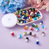 Mixed Mushroom Lampwork Beads Bracelet Kit