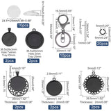 Glass Cabochons Set for DIY Keychain Making