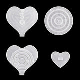 Moon/Love Heart Calendar Epoxy Resin Molds Silicone Mould