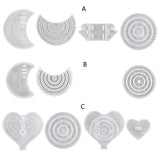 Moon/Heart Calendar Resin Molds for DIY Crafts