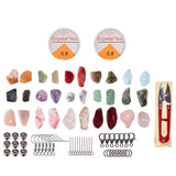 Natural Gemstones Beads Kit with Findings for DIY Jewelry