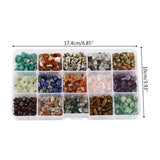 Natural Gemstones Beads Kit with Findings for DIY Jewelry
