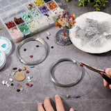 Natural Gemstones Beads Kit with Findings for DIY Jewelry