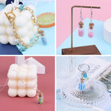 Stone Chip Beads Set with Bottles for DIY Jewelry Making