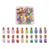 Stone Chip Beads Set with Bottles for DIY Jewelry Making