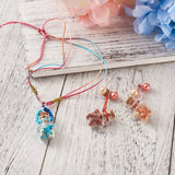 Stone Chip Beads Set with Bottles for DIY Jewelry Making