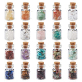 Stone Chip Beads Set with Bottles for DIY Jewelry Making
